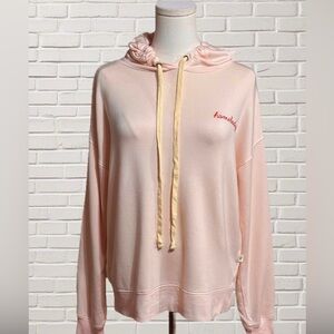 Magnolia Peach Pink Homebody Hoodie Soft Stretch Lounge Sweatshirt Cozy Soft S